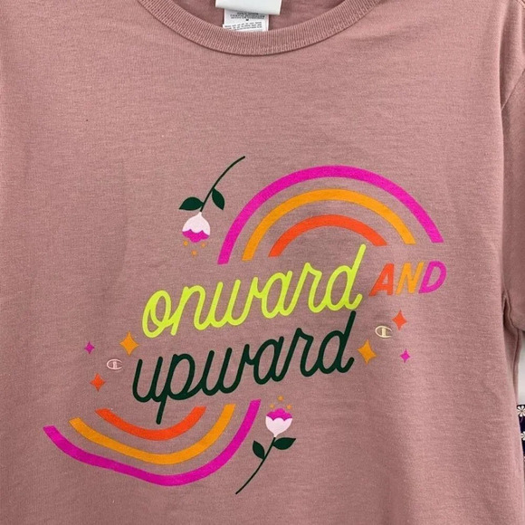Champion Women's Steffi Lynn Onward Upward Print Heritage‎ T-shirt Size  S NWT - Picture 3 of 12